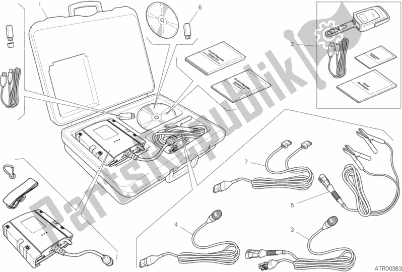 Wszystkie części do Tester Dds (2) Ducati Multistrada 950 S SW USA 2020